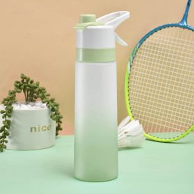 Spray Water Bottle For Girls Outdoor Sport Fitness Water Cup Large Capacity Spray Bottle Drinkware Travel Bottles Kitchen Gadgets (Option: PCgreen)