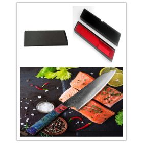 Pattern Kitchen Knife (Option: A Silver set)