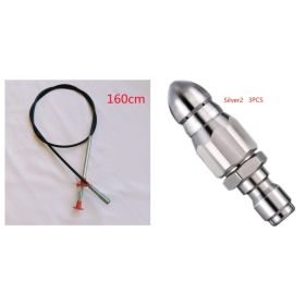 60CM Sewer Dredger Spring Pipe Dredging Tool Household Hair Cleaner Drain Clog Remover Cleaning Tools Household For Kitchen Sink Kitchen Gadgets (Option: Black 160cm Set)