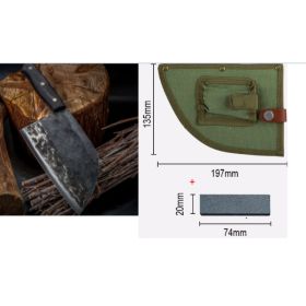 Stainless Steel Meat Cleaver Chef's Knife Cleaver (Option: Knife stone Sheath)